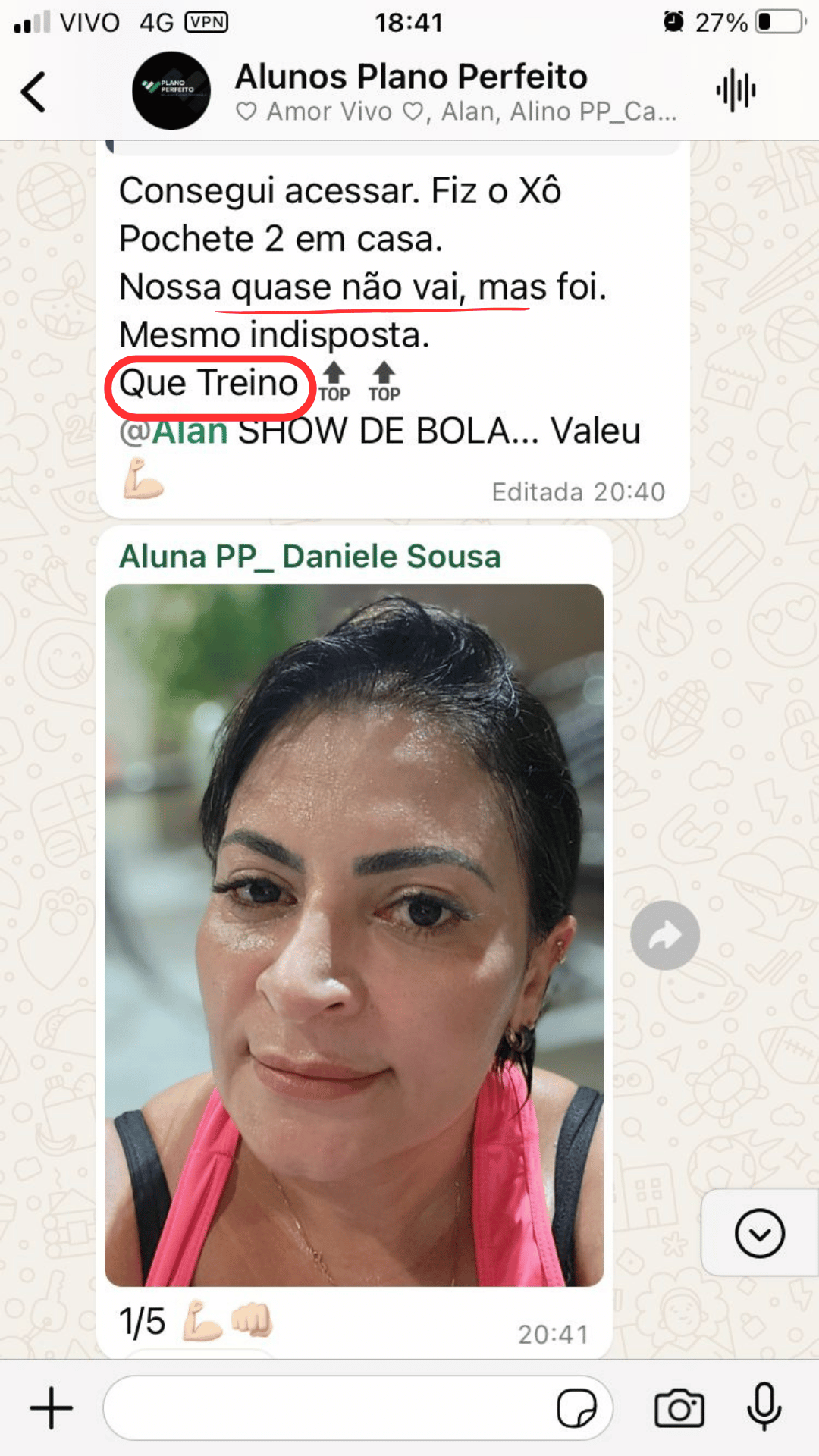 Treino Show de bola!